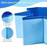 LWLWA Katzenpool, Faltbar Hundeplanschbecken, 50 x 10 cm Pool für Hunde, Blaue Oxford-Gewebe Planschbecken für Katzen, mit Wasserspielzeug, für Kleine Hunde und Katzen zum Baden und Planschen