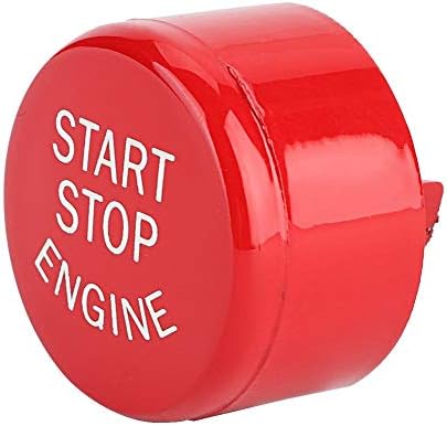 Car Engine Start Stop Button Cover Engine One-Button Start Compatible with BMW F30 G/F Disk Bottom with Start&Stop (Color : Red)