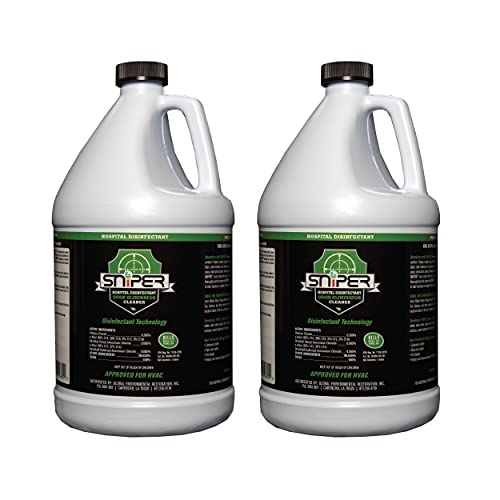 SNiPER Hospital Disinfectant, Odor Eliminator & All-Purpose Cleaner, 1 Gallon, 2-Pack