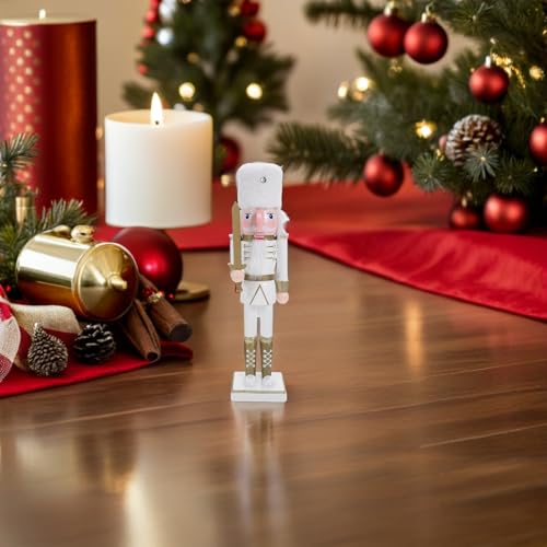 Casse-Noisette en Bois Blanc 38cm : Idée Cadeau Déco Traditionnelle