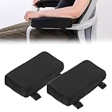 2 Pack Thick Armrest Pads Memory Foam Office Chair Arm Pads - Office Chair Armrest Covers Provide Elbow Cushion and Relieve Pressure, Ergonomic Desk Chair Arm Covers - Gaming, Computer Chair Rest Pads