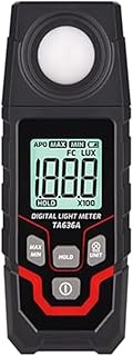Portable LCD Digital Light Meter with Wide Measuring Range of 0 1 to 200,000 Lux and Footcandle for Professionals