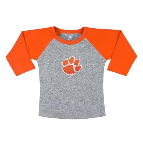 College Baby NCAA Infant and Toddler Baseball Shirt Raglan 3/4 Length Sleeve