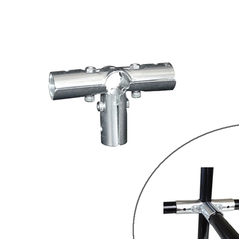 Tubo galvanizado en T, 25 mm, marco de acero, tubo galvanizado, conector en