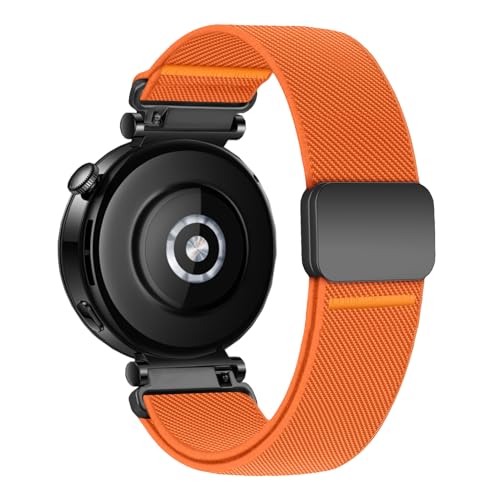 Image of Elastic Nylon Bands for Garmin Venu 3S 2S /Venu 4 41mm /Vivoactive 4S /Vivomove 3S /Forerunner 265S /255S Band Women,18mm Quick Release Magnetic /Parachute Buckle Stretchy Nylon Sport Watch Strap