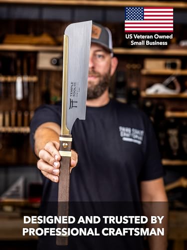 Co. Japanese Pull Saw - Rip-Cut 9.5 - Hand Saw for Dovetails, Tenons, Fine Joinery