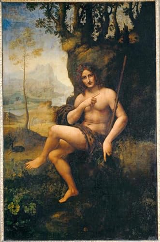Impression sur toile Bacchus Léonard de Vinci | Décoration murale art tableau 60x90