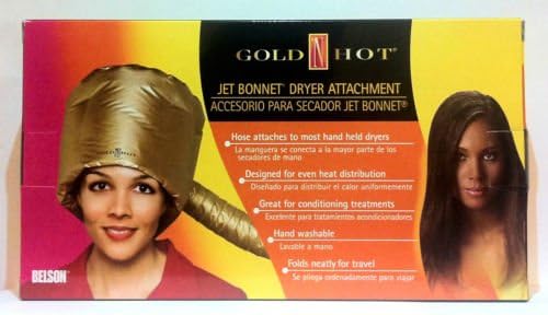 Gold Hot Jet Conditioning Bonnet Dryer Attachment Matte Gold Colour Item# GH9477*