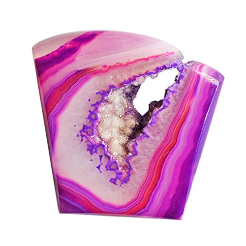 Agate violette drusy cabochon naturel pour pendentif bohème chic fait main