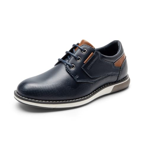 Bruno Marc Boy's Casual Dress Oxford Comfort Uniform Formal Fashion Sneaker Shoes 11 Little Kid Navy
