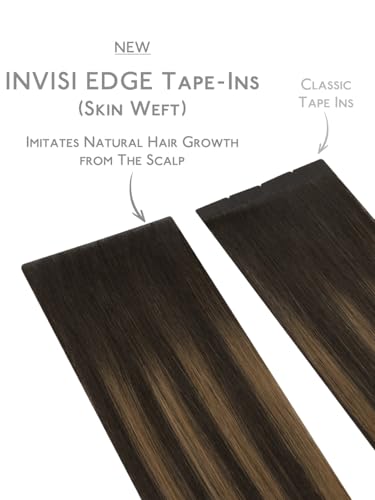 Image of WENNALIFE Invisi Edge 8cm Tape in Hair Extensions Human Hair