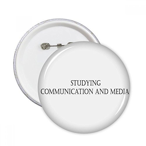 Pins communication et médias multicolores à fixation facile pour customiser vos vêtements
