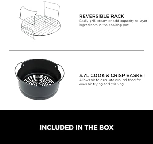 Alt Text for image 3: Ninja Foodi 9-in-1 Multi Cooker in brushed steel and black design