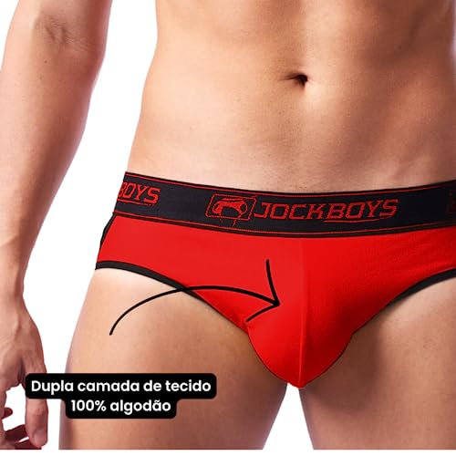 Harness Masculino + Jockstrap - Kit Completo (Vermelho, G (46))