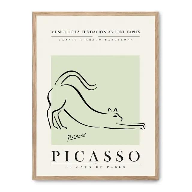 Cuadro sketch of a cat iii tableau de chat pour decoration murale