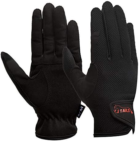 Y.J TAILS Womens Horse Riding Gloves Equestrian Women Ladies Girls (Small/Medium)