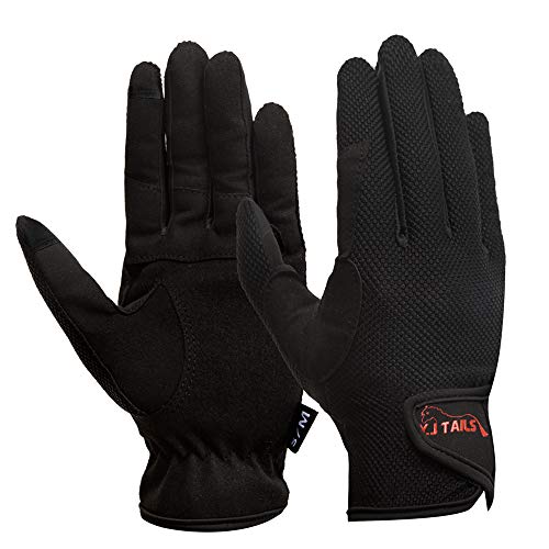 Y.J TAILS Womens Horse Riding Gloves Equestrian Women Ladies Girls (Large/XLarge Touchscreen) by Y.J TAILS - Used condition - US$6.48