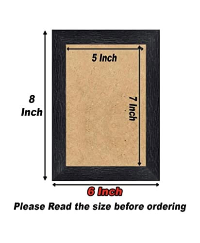 Bajaj Creations Engineered Wood Shri Premanand Govind Sharan Ji Maharaj Religious photo frame for mandir and wall decor size ((6x8 inch (small)), Rectangular, Multi