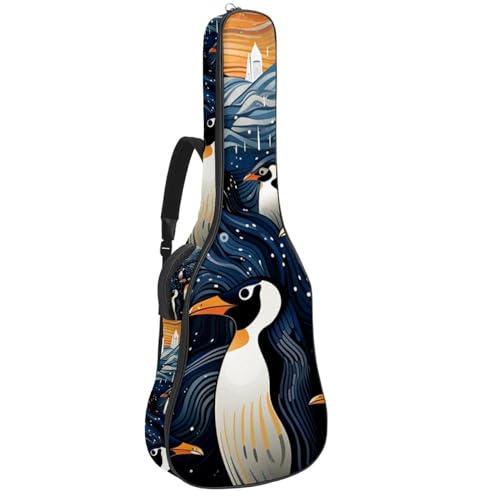 Sac pour guitare étanche housse acoustique 106,7 cm multicolore avec poches