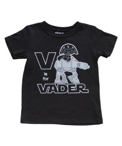 Little Boys' Star Wars V Is For Vader T-Shirt 3T