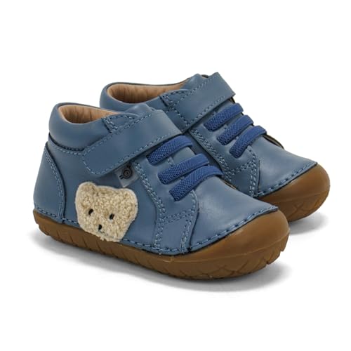 Old Soles Toddlers Ted Pave Casual Leather Shoes, Indigo Gum Sole,22 EU (6 US) M US