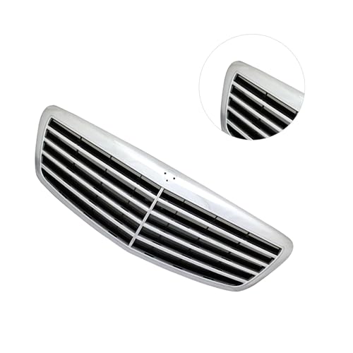 Image of Front Grille Chrome Shell Assembly Compatible with 2007 2008 2009 Mercedes S63 S65 S450 S500 S550 S600 Replaces MB1200136