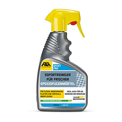 FILA Surface Care Solutions, EPOXY PRO - Limpiador instantáneo de acción rápida para lechada epoxi fresca, 750 ml