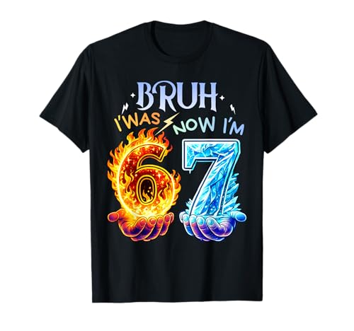 I was 6 Now Im 7 Shirt Bday 7 Years I was Six Now I'm Seven T-Shirt