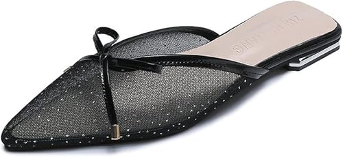 Women's Flat Shoes Lightweight Dating Cute Pointed Knot