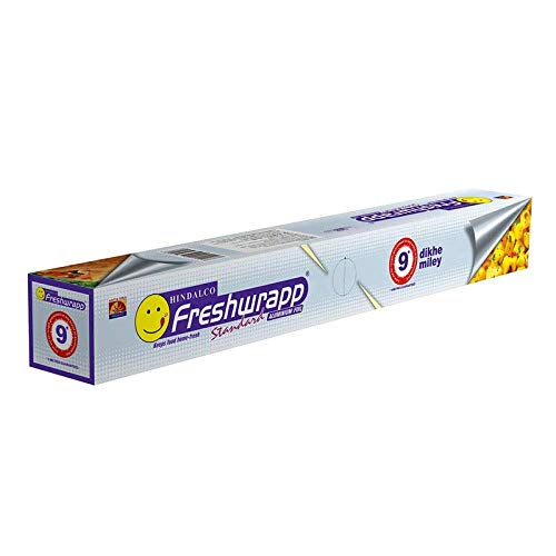 Hindalco Aluminium Foil Paper/foil paper for Kitchen/Eco-Friendly Freshwrapp Aluminium Foil Food wrap/Bacteria Resistant/Disposable/Food Parcel Length 9 m,Width 30 cm - Combo Pack of 1 (B08ZCHTZTG) Amazon Price History, Amazon Price Tracker
