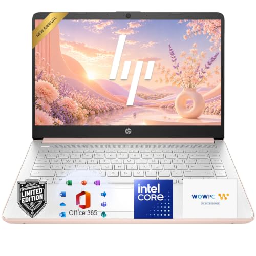 Image of HP 14 inch Laptop, Intel N150 CPU, 4GB DDR5 RAM, 128GB SSD, 1TB Cloud Storage, Long Battery Life, Windows 11 with Microsoft 365 for Business, Students & Everyday Use