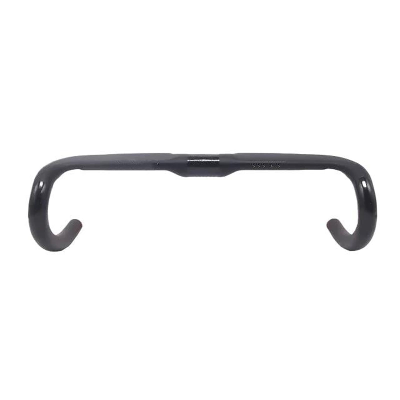 KWEZ Guidon de Route 360-420mm Noir Mat, routage Interne de vélo en Gravier, pièce de Cockpit