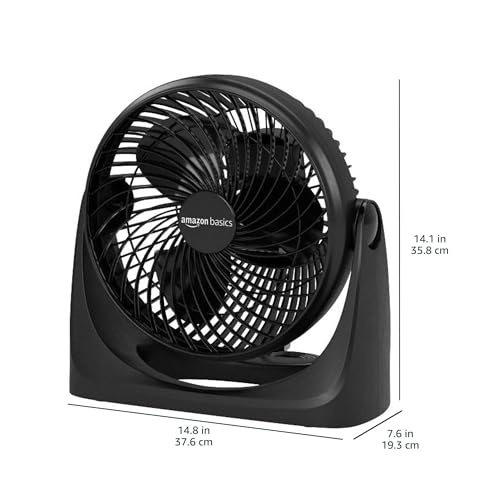 image for Amazon Basics 11-Inch Air Circulator Fan, Desk Fan for Bedroom, Home a