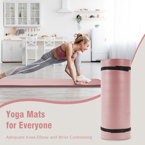 image for BalanceFrom Yoga Mat 1-Inch Extra Thick High-Density Exercise Mat with