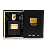 Perfumes Masculinos Black OUD For Men LONKOOM Eau de Toilette Spray - 100ml, Fragrância de Longa Duração Notas Amadeiradas Orientais de Noz-moscada, Agarwood de Ládano, Sândalo