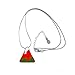 DIYthinker Drapeau National du Pays de Galles en Europe Symbole Pays Mark Motif Triangle Pendentif en Forme de Collier