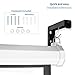 VIVO Universal Wall Hanging 6 inch Adjustable L-Bracket Mount Plate Kit for Projector Screen, Black, MOUNT-PS01B