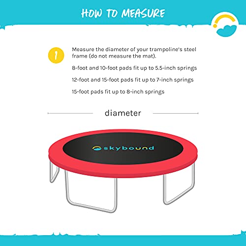 image for SkyBound 14 Foot Universal Replacement Trampoline Pad (fits up to 7 In