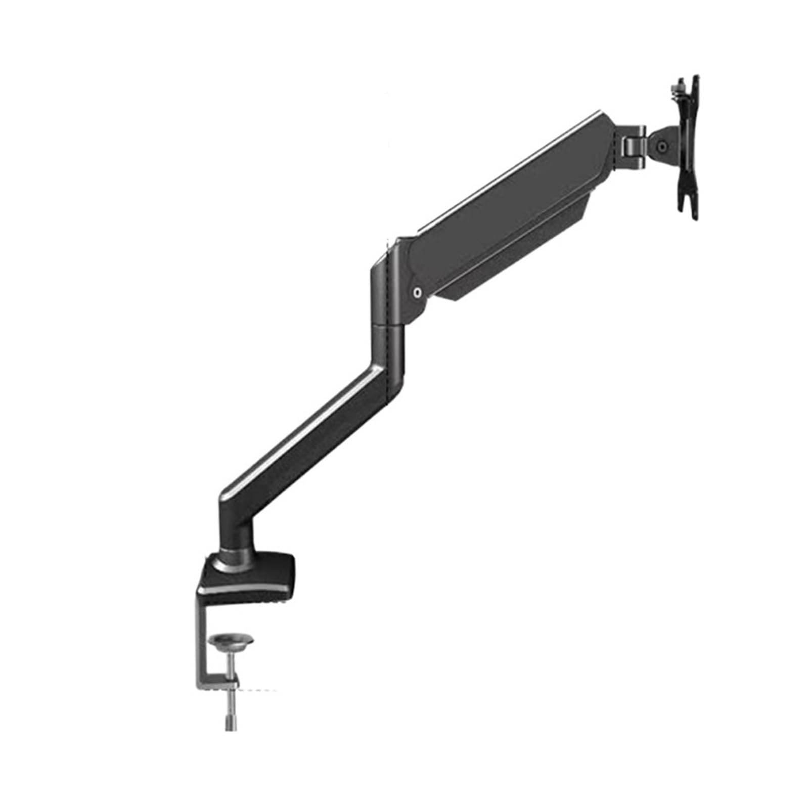 IKPGBZXM No-drill monitor stand with height adjustment, hovering, and rotation(Columnblack)