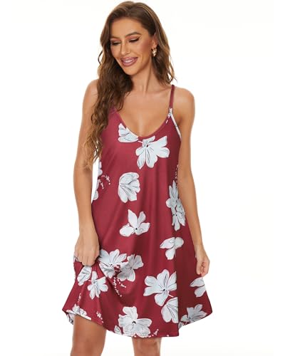 Image of JOELLYUS Womens Spaghetti Strap Dress Summer Dresses Beach Cover Ups Casual Sundresses with Pockets 2026