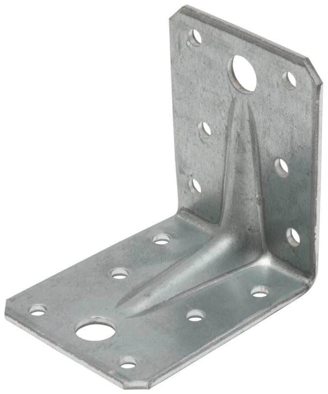 SWG Winkelverbinder mit Steg 105 mm Höhe x 105 mm Länge x 90 mm Breite x 3 mm Materialdicke, sendzimirverzinkt, 375 Stück