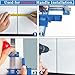 Cabinet Hardware Jig, King&Charles Cabinet Handle Jig with Automatic Center Punch, Avoid Jitter Caused by Direct Drilling. Use for Handles and Pulls on Drawers/Doors, Perfect Set.