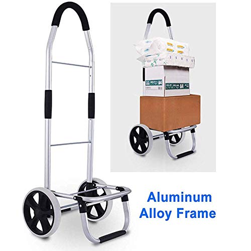 Faltbare Einkaufstrolley Treppen Klettern Shipping Trolley mit Noiseless Gummi 2 Wheels,40kg/45L Größerer Stauraum… – Bild 5