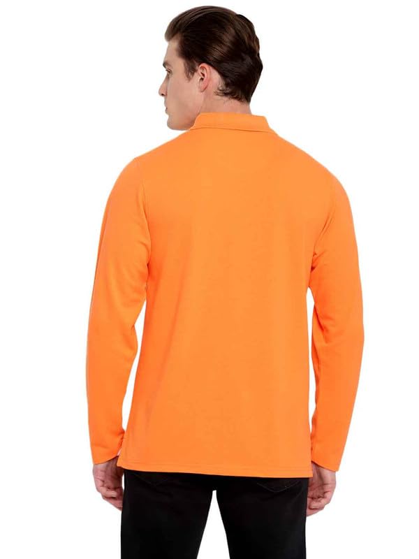 Image of AMERICAN CREW Full Sleeves Polo Collar T-Shirt with Pocket for Men