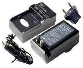 Replacement A/C D/C Rapid Battery Charger Compatible with Canon PowerShot SX200 is, SX210 is, SX220 HS, SX230 HS, CB-2LX (Including Car Cord and European Plug Adapter)