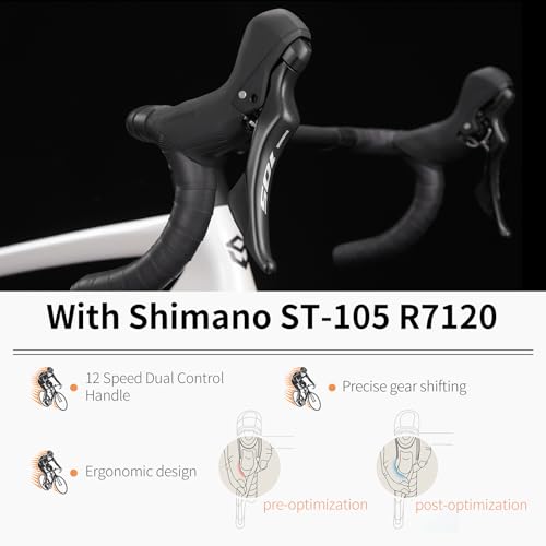 image for SAVADECK Carbon Road Bike,Lightweight Full Carbon Racing Bicycle with 