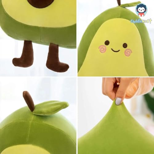 Image of Avocado Soft Toy, Plush Toys, Soft Toys for Kids | Soft Toy for Baby Boys and Girls | Cute Toy | 35 cm Stuff Toy for Kids | Cute Cuddle Pillow for All Ages