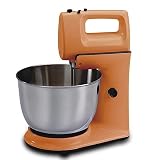 Batidora Amasadora Repostería Mezclador De Mano Y De Pie 2 En 1 Turbo De 5 Velocidades con Tazón De 4 litros, 2 Batidores, 2 Ganchos para Masa para Hornear Pasteles De Cocina, Masa, Pan, Postres (Col