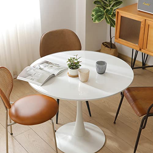 Eralove Round Clear Pvc Tablecloths Waterproof Round Table Protector Anti-Hot Table Mat Thickness 1.5Mm/2Mm Transparent Tablecloths #TOP1