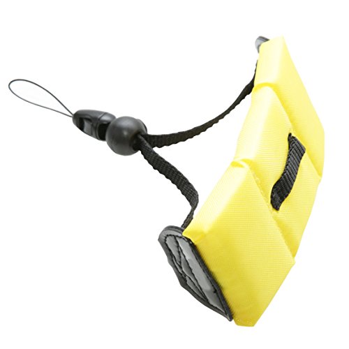 CamDesign Waterproof Yellow Float Camera Wrist Strap Compatible with Underwater Camera GoPro Hero 4,3,2,1/Panasonic Lumix/Nikon COOLPIX/Canon PowerShot D20/Fujifilm FinePix/iPhone 4-6/Samsung Galaxy